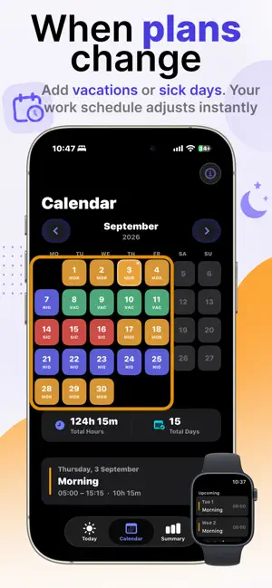 Turnos Shift Rotation Calendar screenshot 4