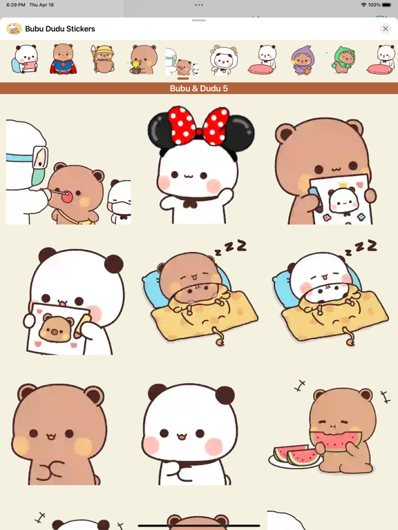 Screenshot #6 pour Bubu Dudu Animated Stickers