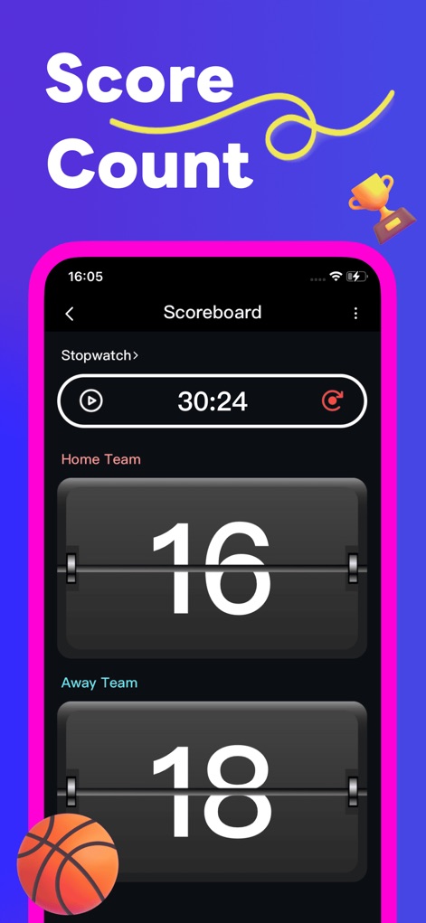 LED Banner - Big Text Maker - This tool offers a functional digital flip-style scoreboard, complete with a clear real-time timer display for sports and events.