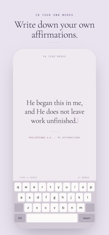 Daily Bible Affirmations Truth iPhone screenshot