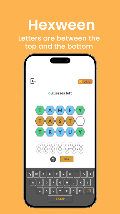 HexaBee - Word Games Screenshot