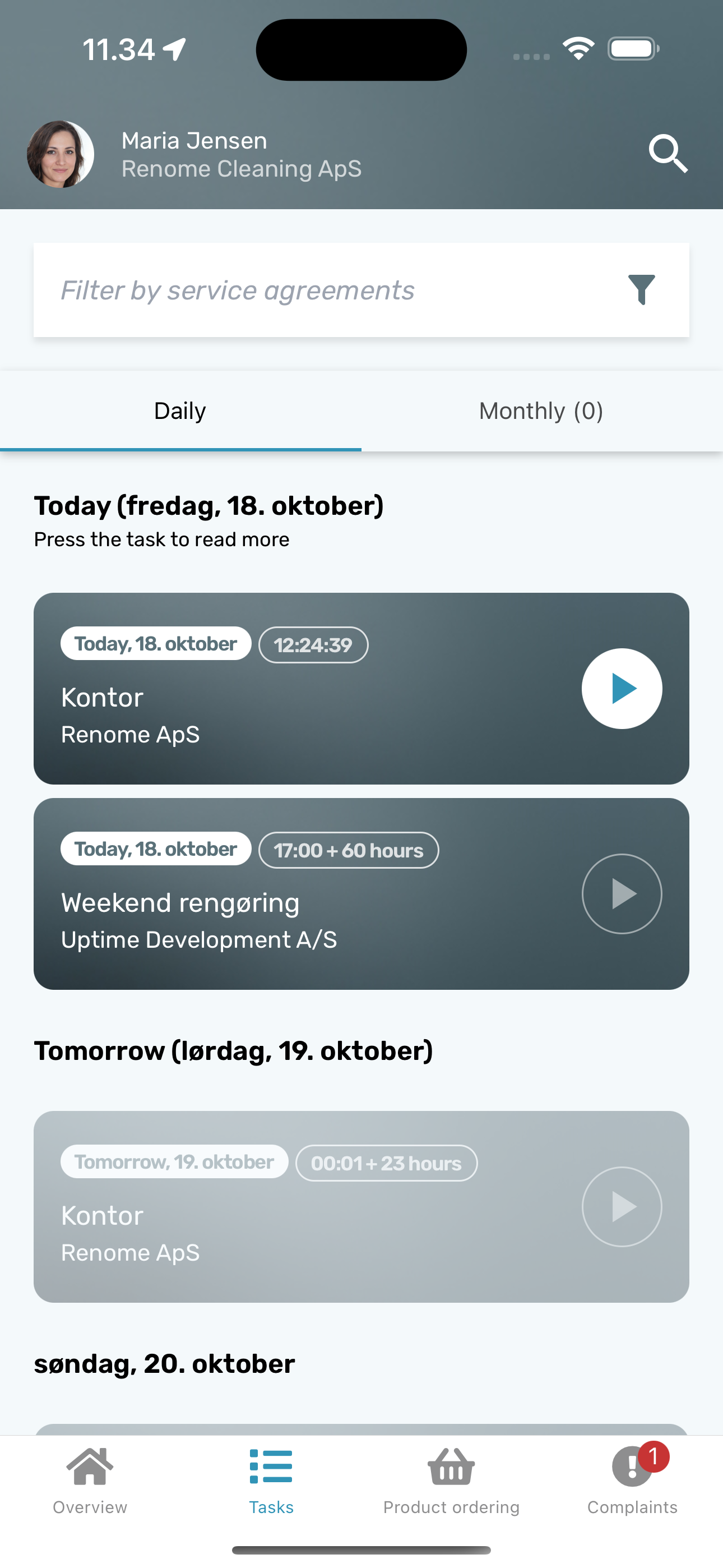 Cleany App