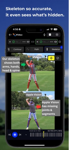 XView AI: Golf Swing Analysis iPhone screenshot