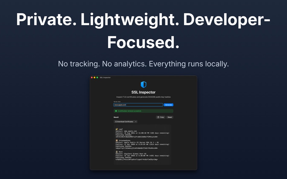 #6. SSL Inspector (macOS) Von: Kannan R S