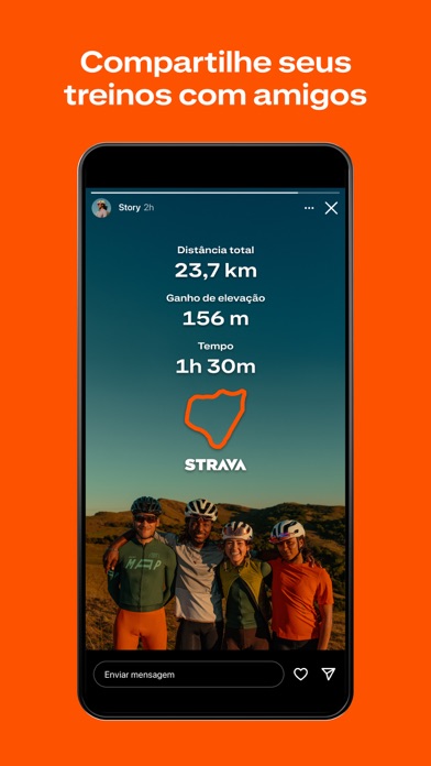 Strava: corrida, pedal, trilha App Store preview screenshot 4