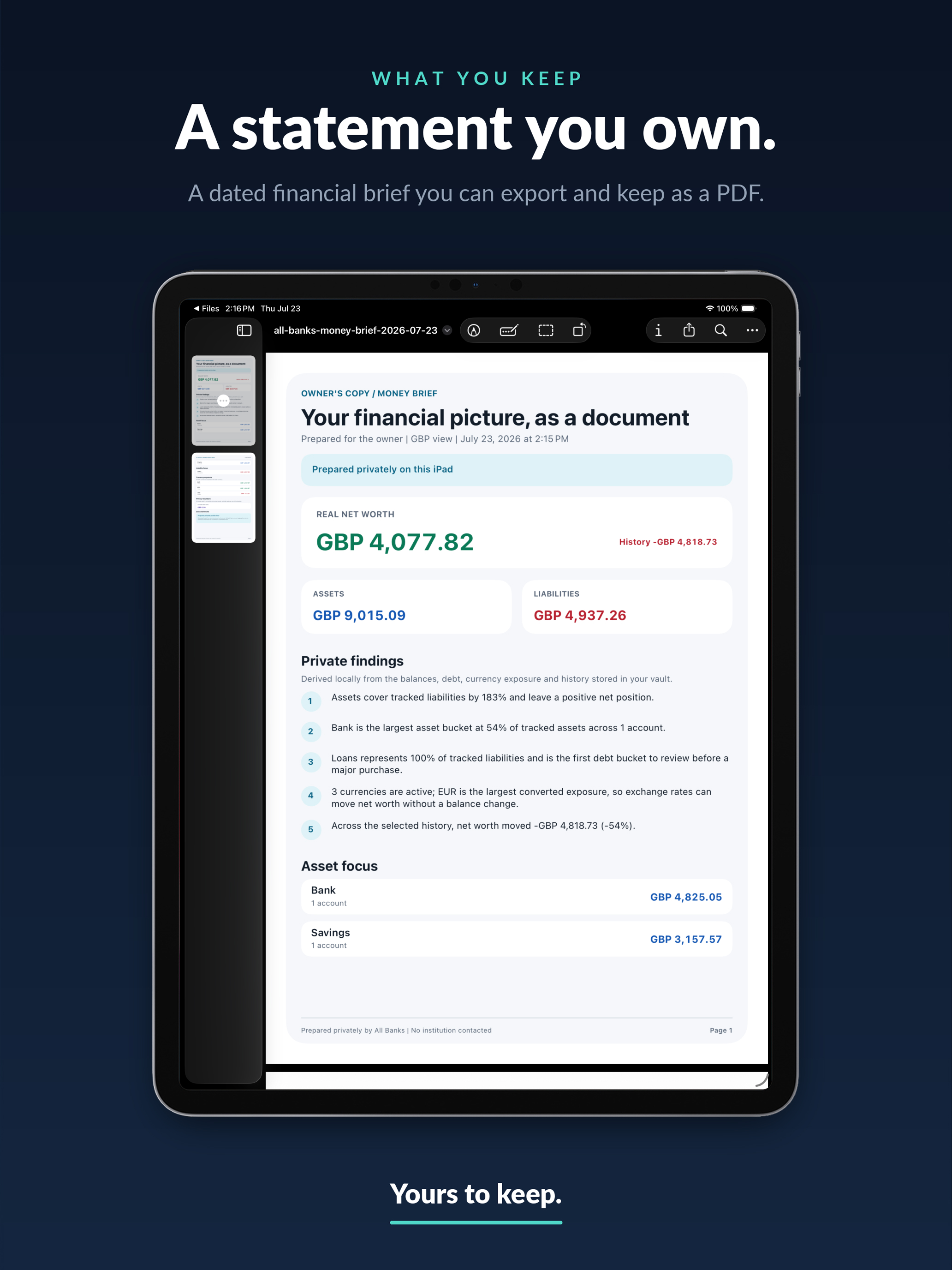 All Banks - Net Worth Tracker screenshot 13