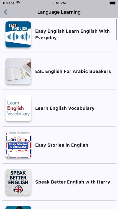 Podcasts & Audiobooks Screenshot