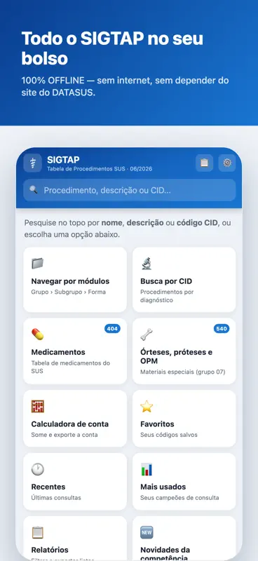 SIGTAP - Procedimentos SUS screenshot 1 of 10