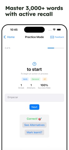 PolyParrot Spanish screenshot