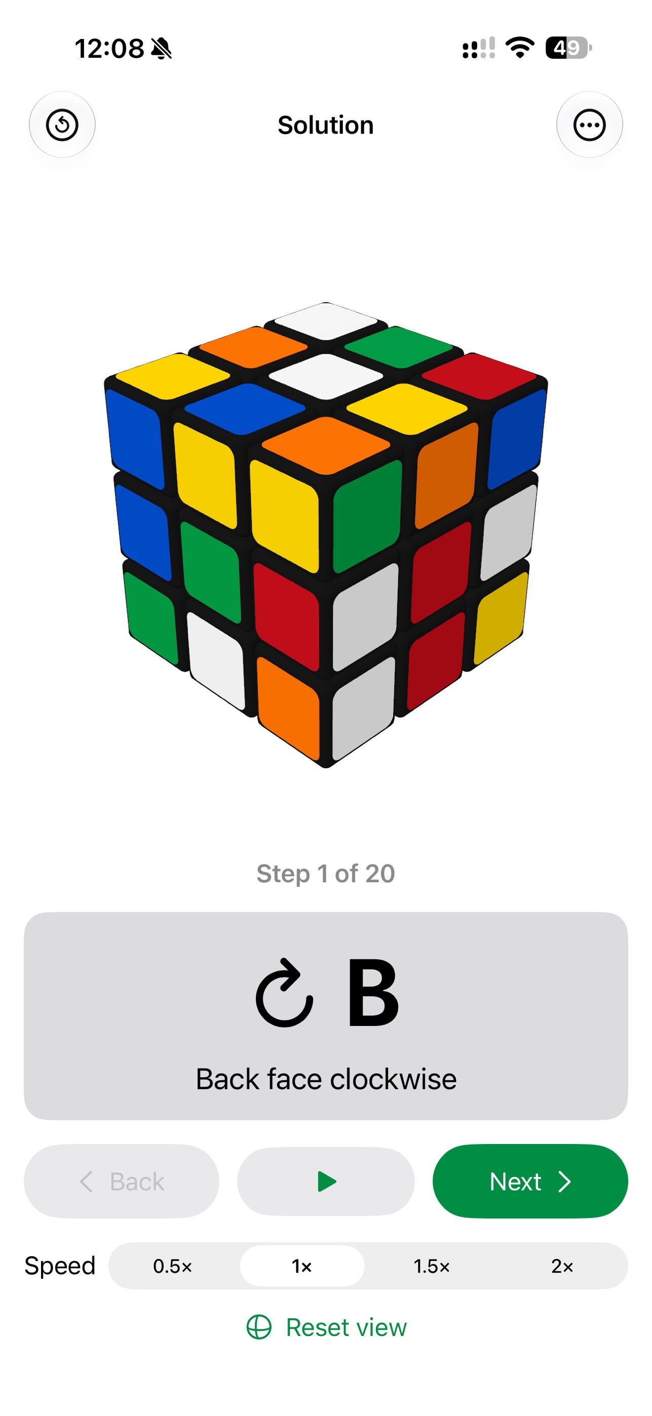 Screenshot 2 of FreeCubeSolver