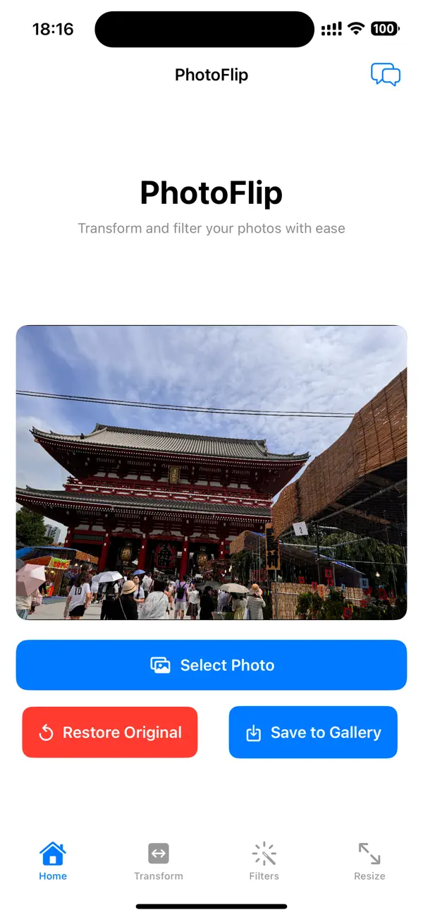 Screenshot #1 pour Photo Flip & Rotate
