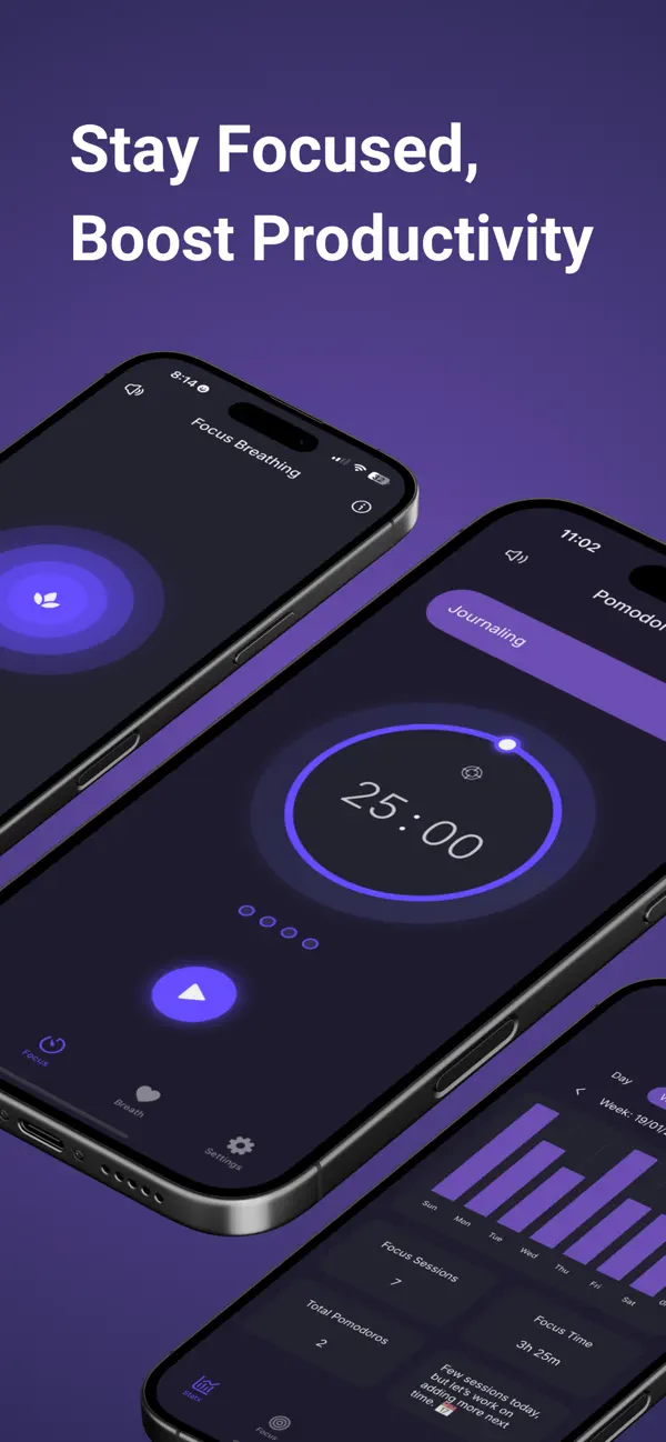 Screenshot #1 pour AI Focus Timer : FocusUp