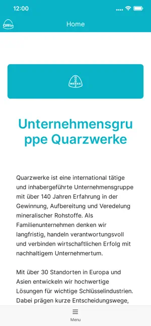 QWin - Quarzwerke inside screenshot 1