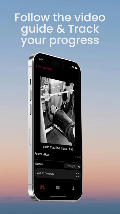 Gymstructor Training App Screenshot