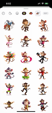 Dancing Monkey Sticker screenshot