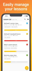 Lesson manager screenshot #1 for iPhone