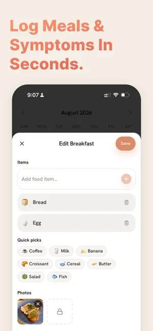 Darmi IBS Food Symptom Tracker screenshot 2