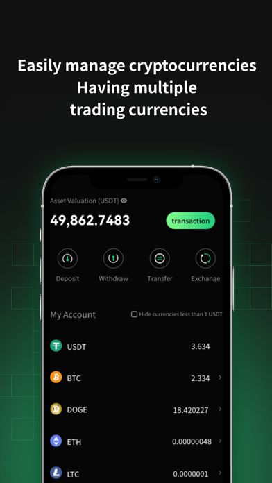 MBEX:Buy Bitcoin & Crypto iPhone screenshot 2 - Finance app