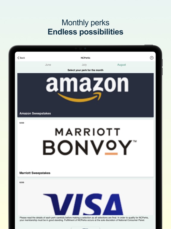 NCPMobile: Shopping Rewards iPad screenshot 4 - Shopping app