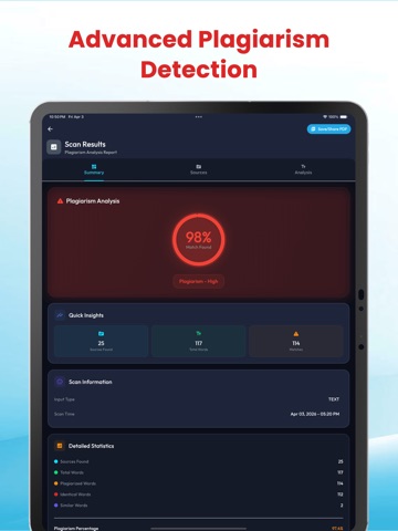 PlagCheck : Plagiarism Checker iPad screenshot