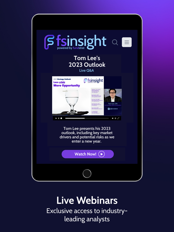 FS Insight iPad screenshot 5 - Finance app