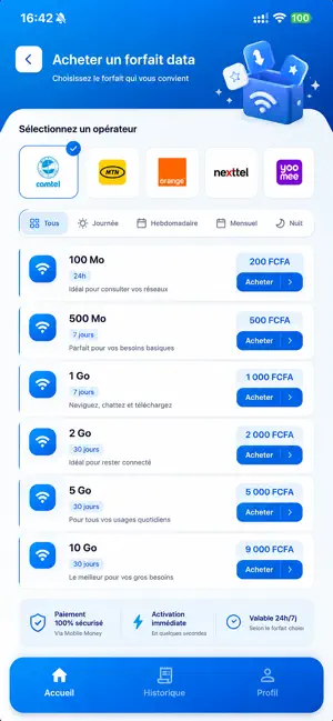 Walleo: Crédit & Data Cameroun screenshot 2
