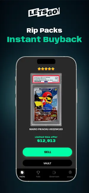 LETSGO: Rip Packs, Real Cards screenshot 2