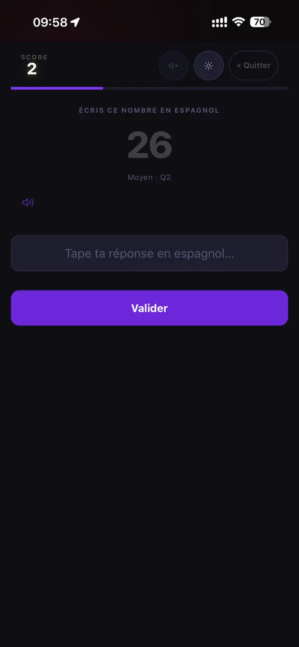 Screenshot #2 pour Numeros Learn Spanish Numbers