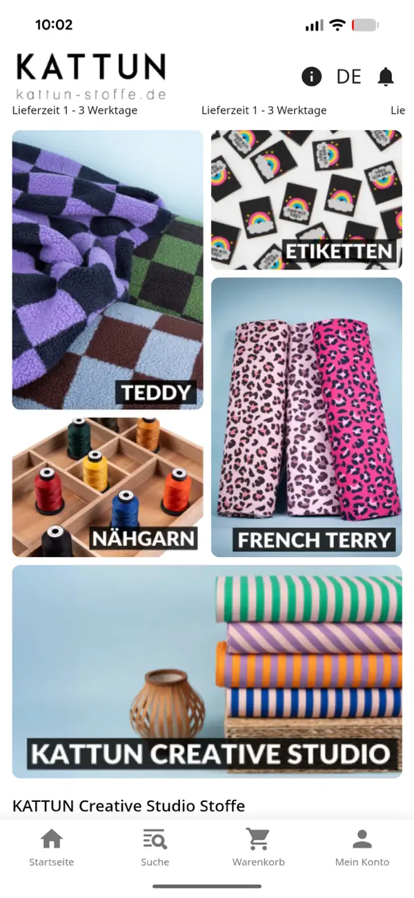 Screenshot #2 pour KATTUN-Stoffe.de Shopping