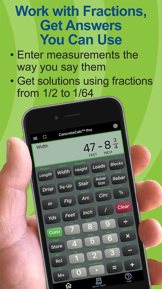 #5. ConcreteCalc Pro Calculator (iOS) 来自: Calculated Industries