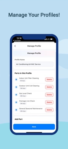 Service Maintenance Tracker screenshot