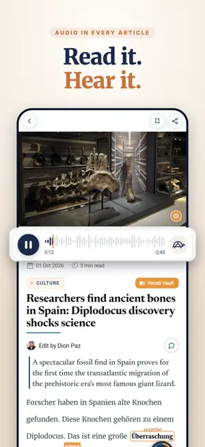 LingoNews: Read & Learn German screenshot 4