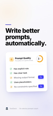TextDeck - AI Prompt Templates Screenshot 3 of 6