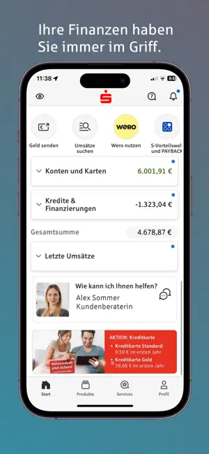 Sparkasse Ihre mobile Filiale iPhone screenshot 1