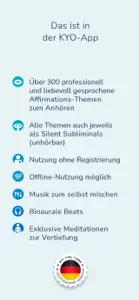 KYO. Affirmationen+Subliminals screenshot #10 for iPhone