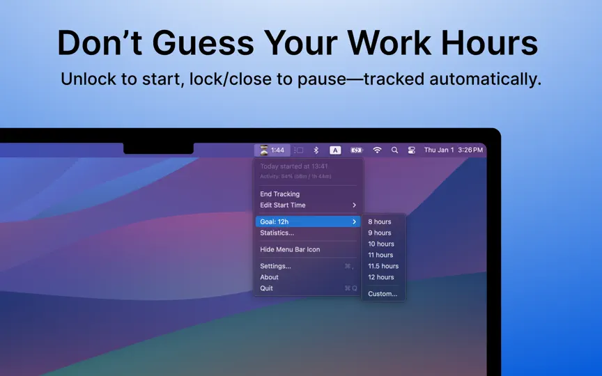 Скриншот Workhorse - Work Hours Tracker на iPhone 2
