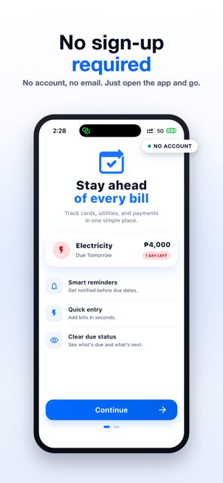NextDue: Bill Tracker Screenshot 1 of 8