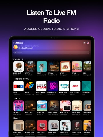 FM Radio: Live Music Stations