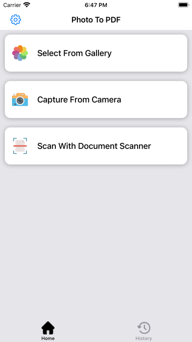 Convert Picture To PDF Maker Screenshot