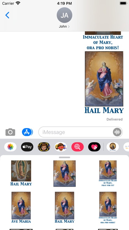 Ave Maria stickers screenshot-9