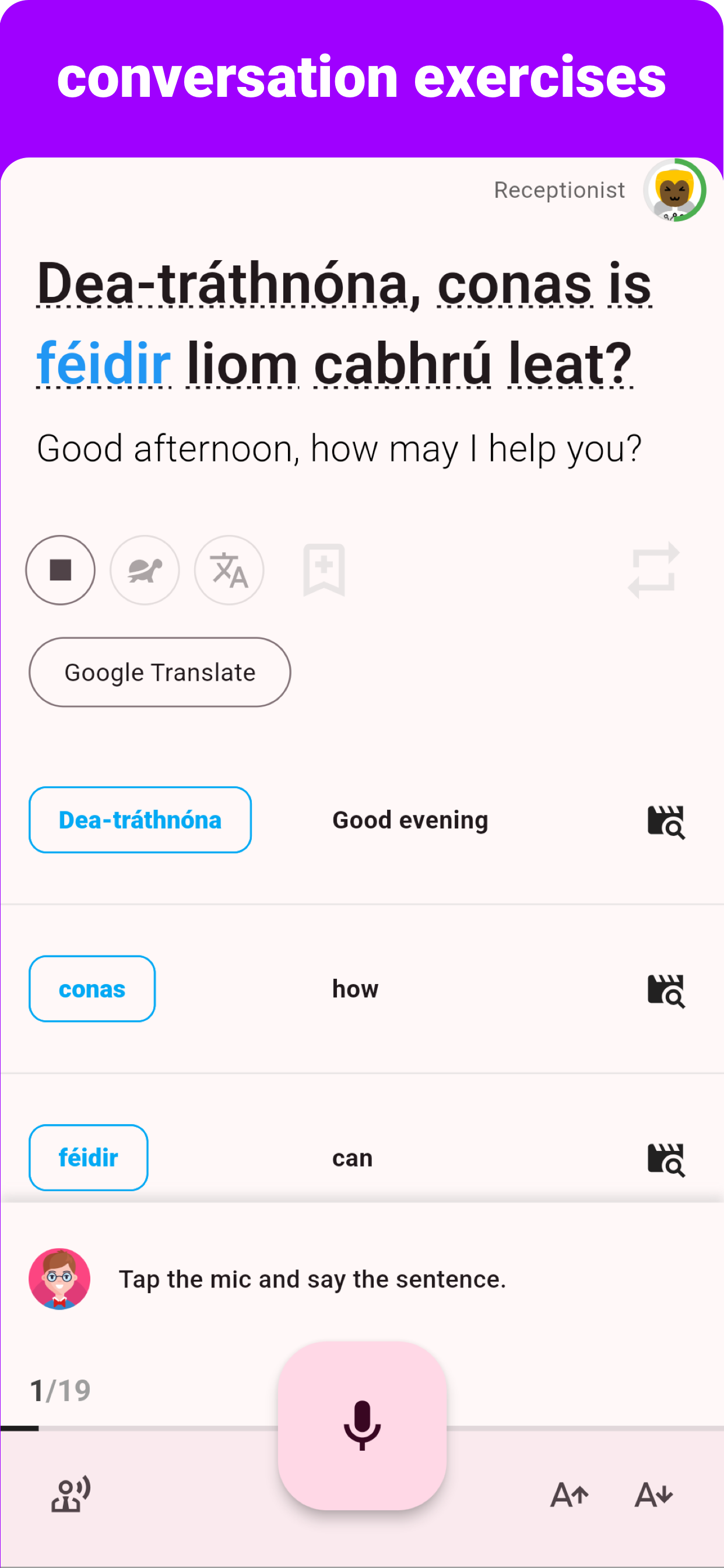 Irish - Listening Speaking