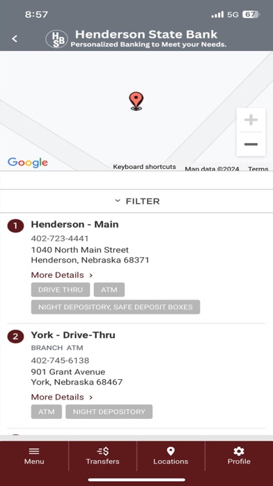 Henderson State Bank Screenshot