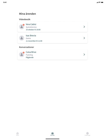 Aleris - vård i mobilen iPad screenshot 8