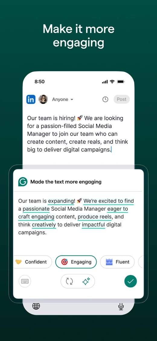 Grammarly: AI Keyboard & Voice screenshot 5
