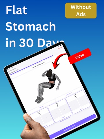 Flat Stomach & Core: Abs Work iPad screenshot