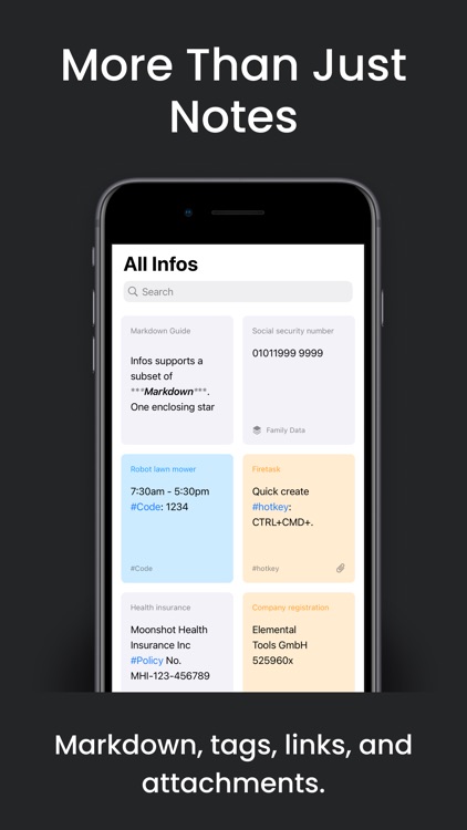 Infoplane: Short Notes Manager