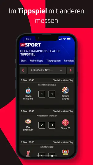 Screenshot von SRF Sport - Live Sport auf dem iPhone 8