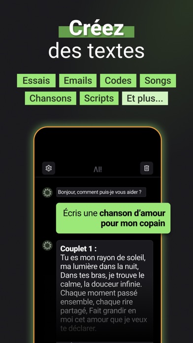 Screenshot #3 pour AI! Chatbot d'IA en Français