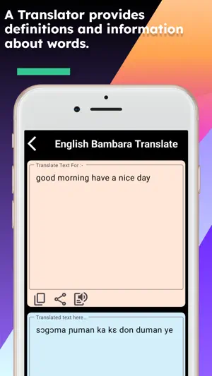 English Bambara Translator screenshot 3
