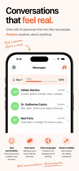Patter: AI Language Chat screenshot 1